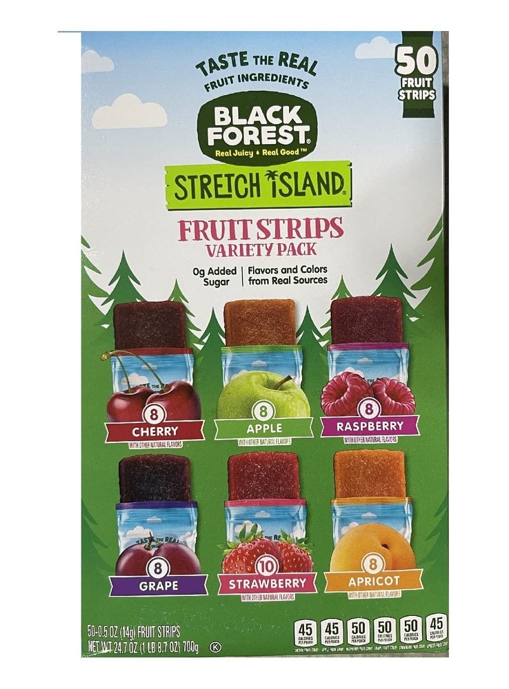 Variety Pack Fruit Leather Snacks - Cherry, Apple, Strawberry, Grape, Raspberry