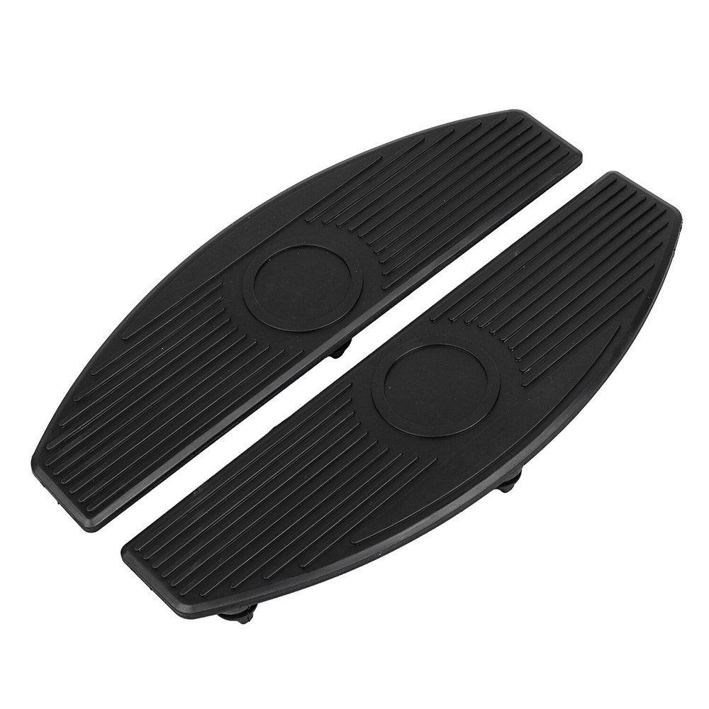 Black Front Floorboard Insert Pad For Harley Deluxe Softail Standard FXST 107
