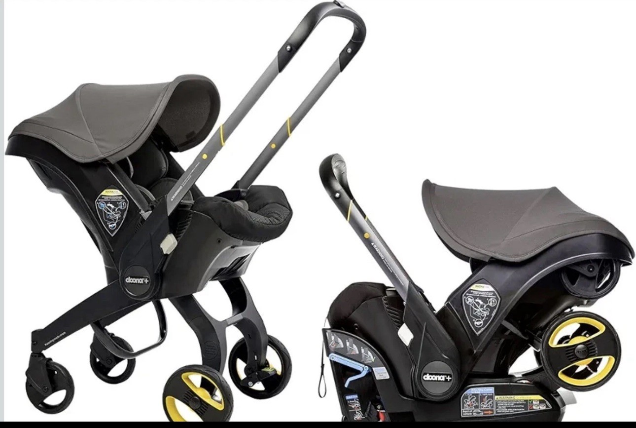 Doona Infant Car Seat + LATCH BASE + Stroller | Grey Hound