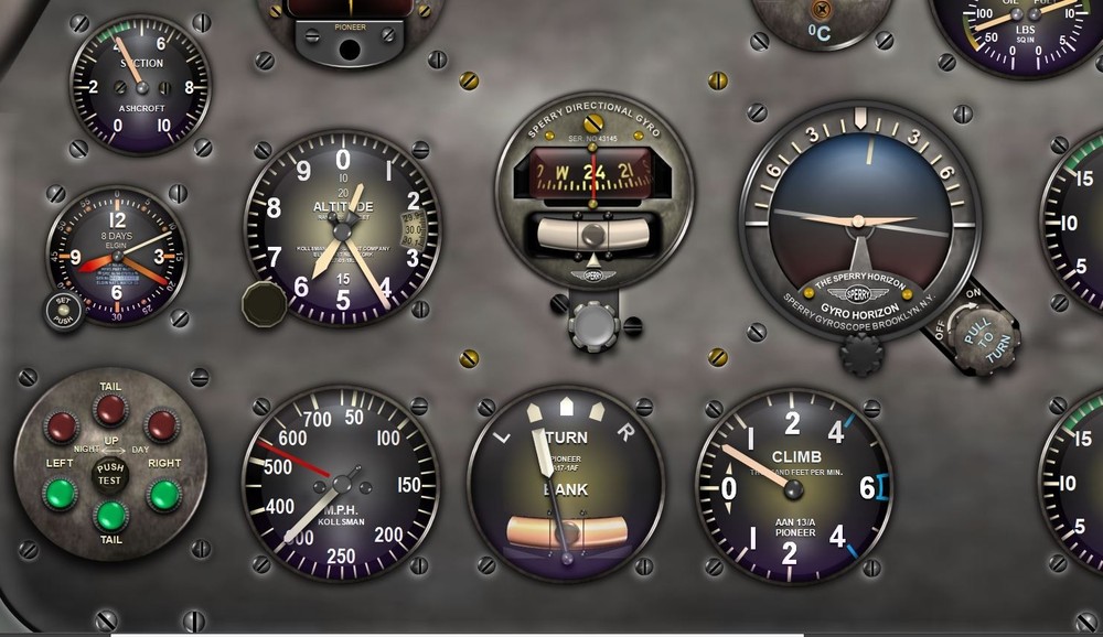 P51 MUSTANG COCKPIT instrument panel CDkit