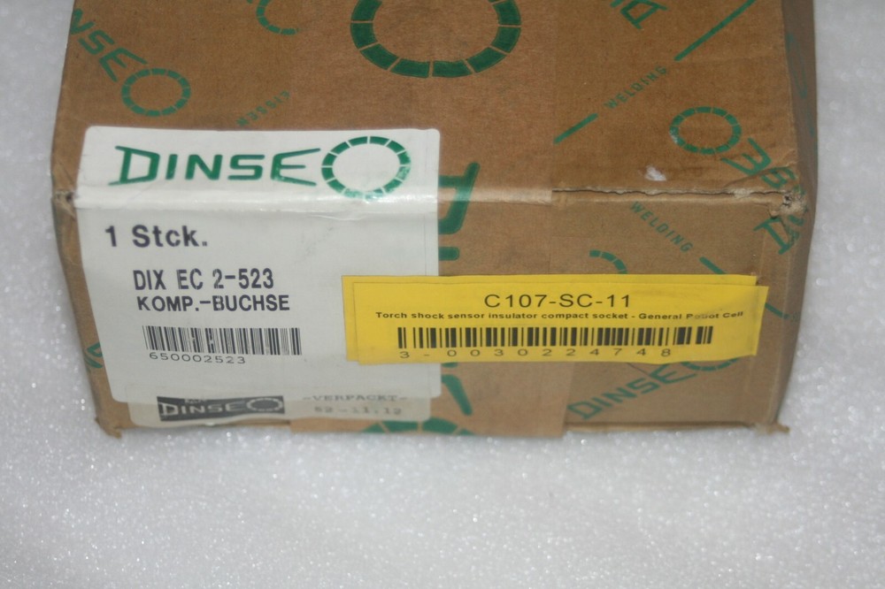 DINSE DIX EC 2-523 KOMP.-BUCHSE TORCH SHOCK SENSOR INSULATOR COMPACT SOCKET