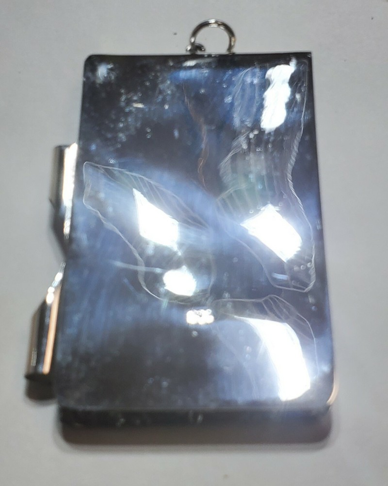 Large Vintage Sterling Silver Notepad Holder PL4