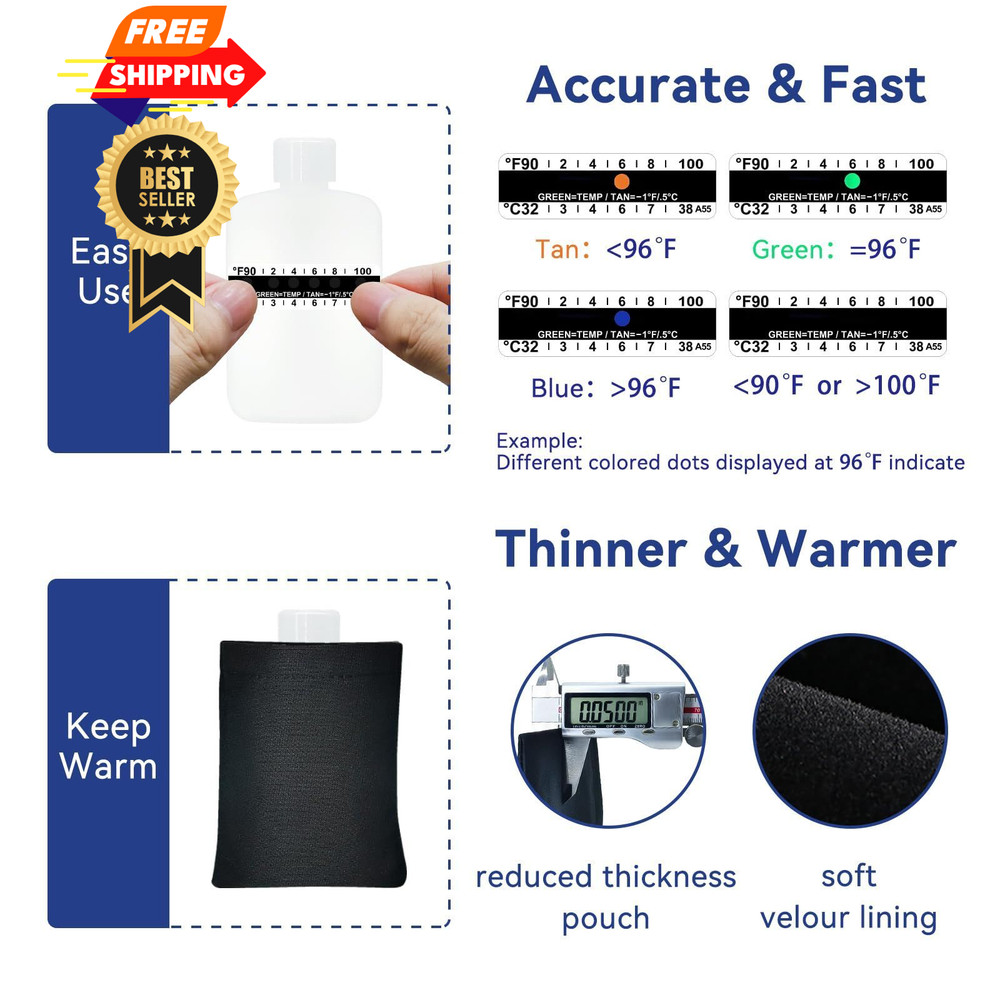 Urine Test Complete Kit - Smaller 3oz Translucent Empty White
