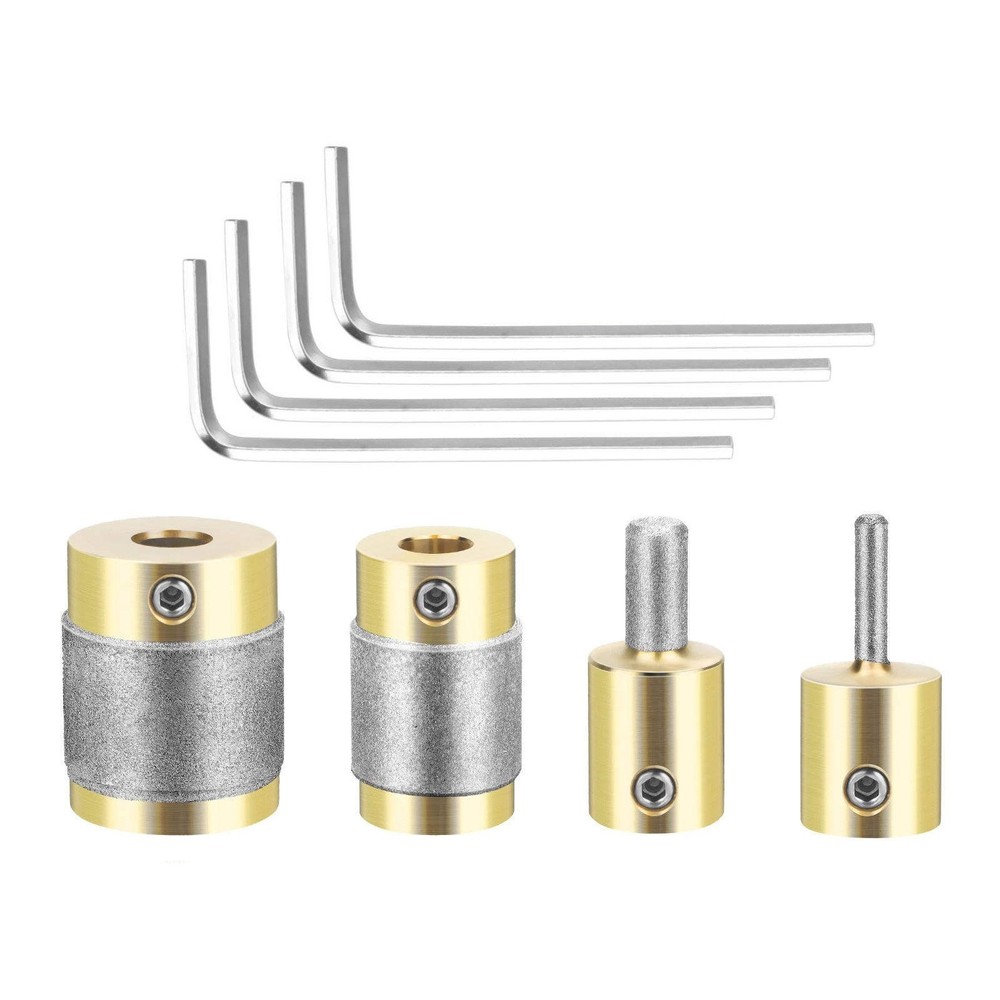 4PCS Diamond Grinder Bits for Stained Glass, Replacement Drilling Shaping Set