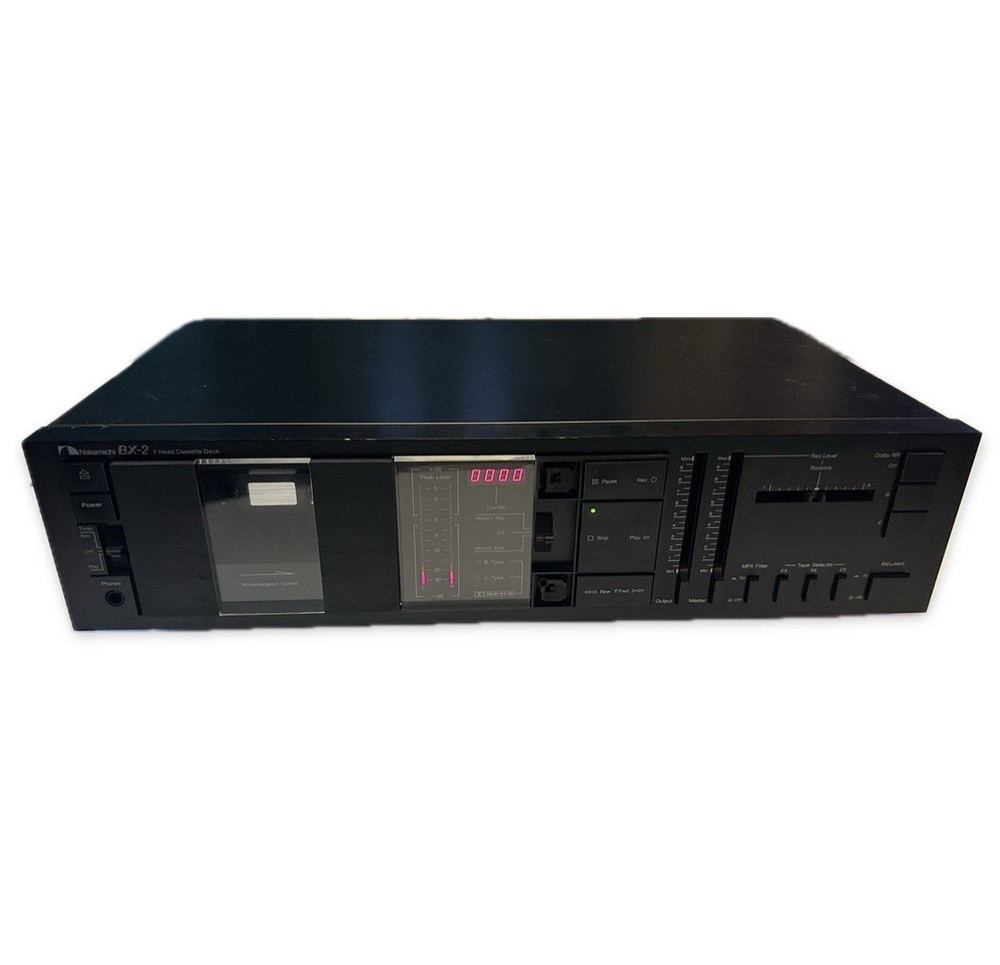 Nakamichi BX-2 2 Head Cassette Deck Working Tested