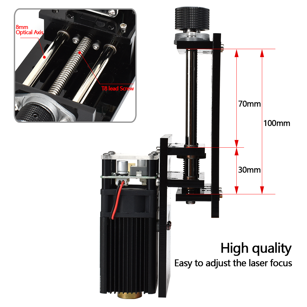 Z Axis Adjuster for CNC Laser Engraving Machine Engraver Focus Master Kit Slide