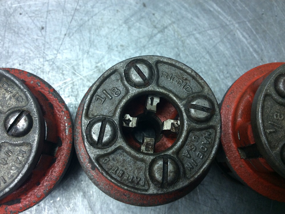 Ridgid 1/8” NPT Pipe Threaded Head Dies 00R