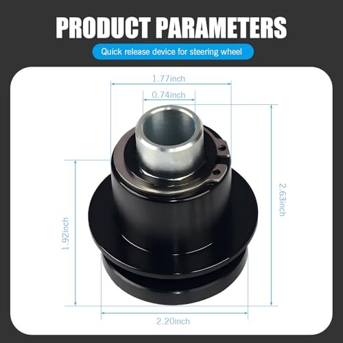 3 Hole Steering Wheel Quick Release Hub Adapter, 360 Steering Wheel Quick