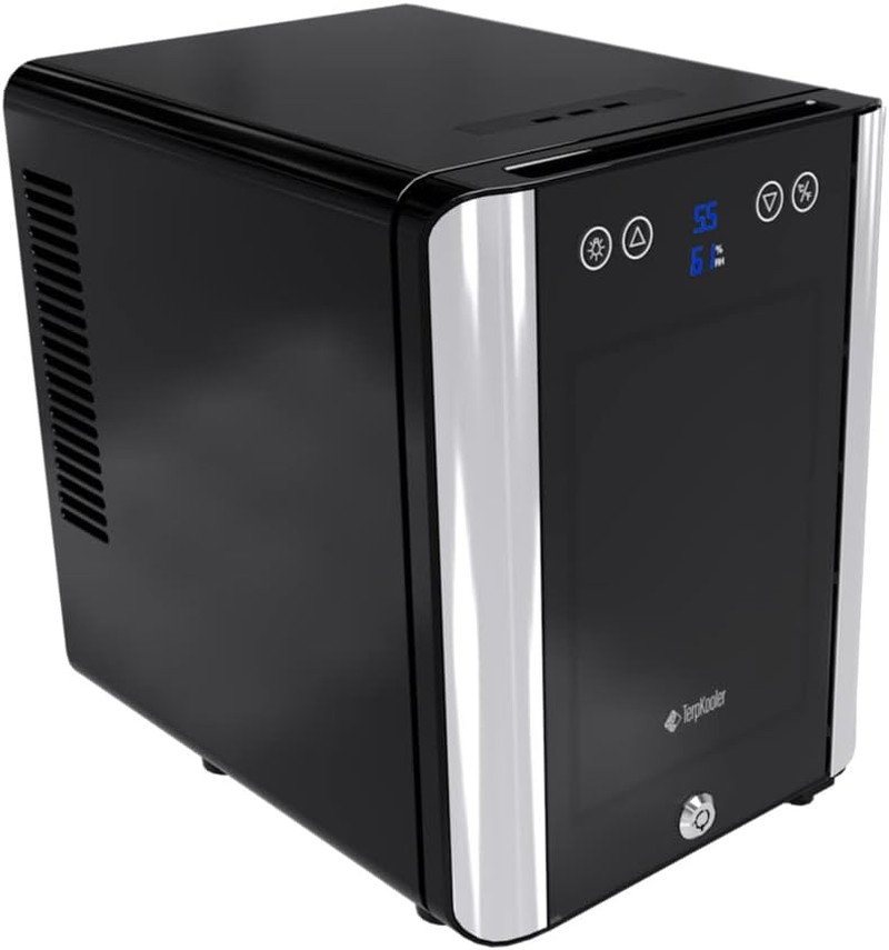 Essential Cooler Compact Portable Mini Fridge with Temp & Humidity Control, 3 US