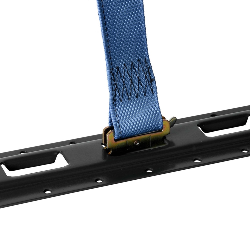 DC Cargo E-Track Rail, Vertical, Black Powder Coated, 8', 4-pack