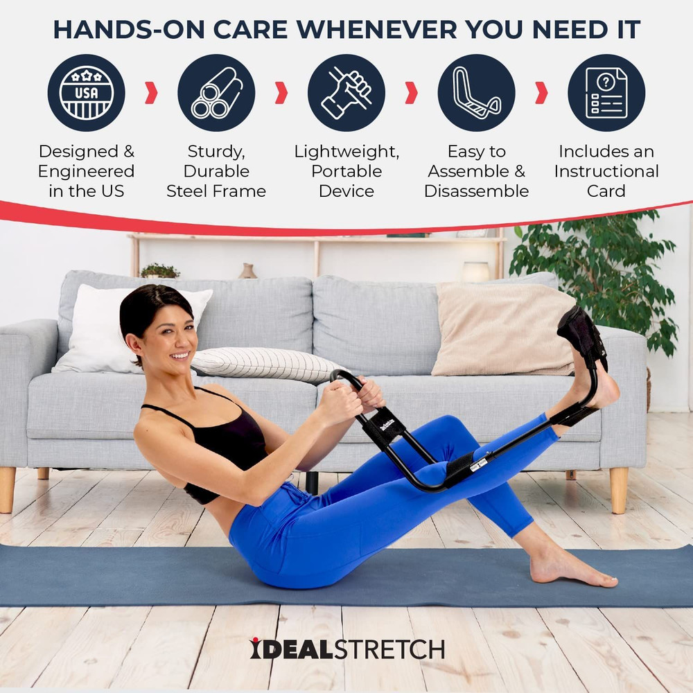 IdealStretch Original Hamstring Stretcher Device - & With Wedge