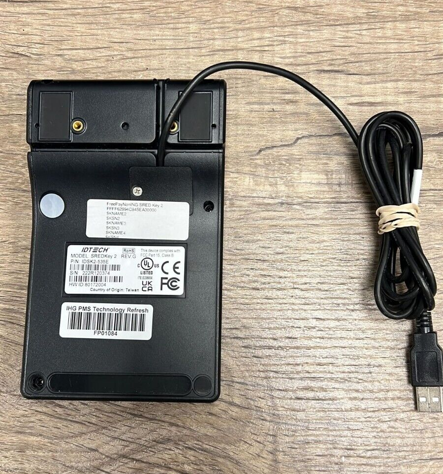 ID Tech SREDKey 2 with MSR USB HID Enhanced Format Key Pad IDSK2-535E