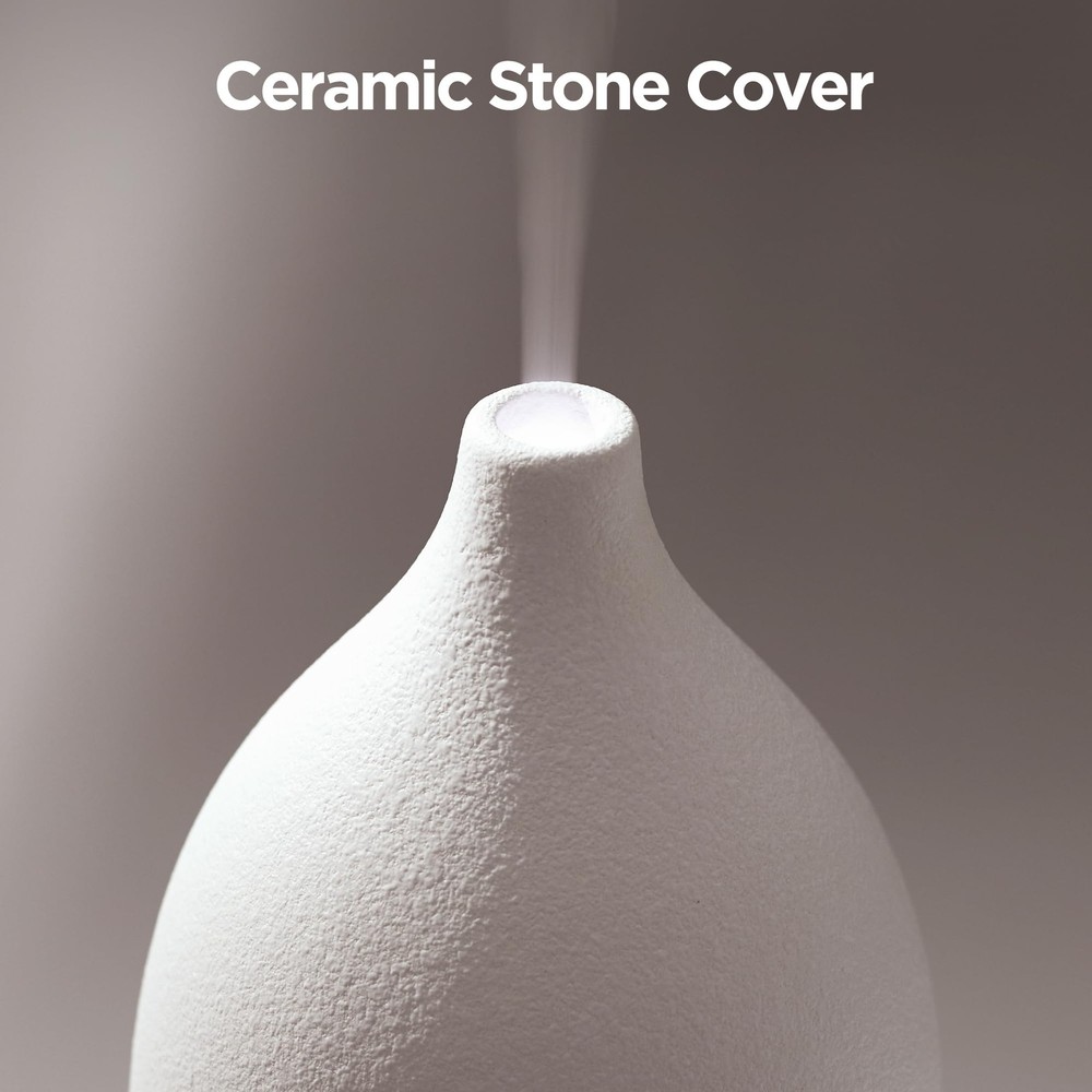 InnoGear Oil Diffuser, 150ML Ceramic Diffuser for Essential Medium, White