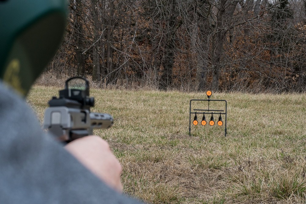 Caldwell Rimfire Resetting Target - Durable, Easy Setup, .22LR