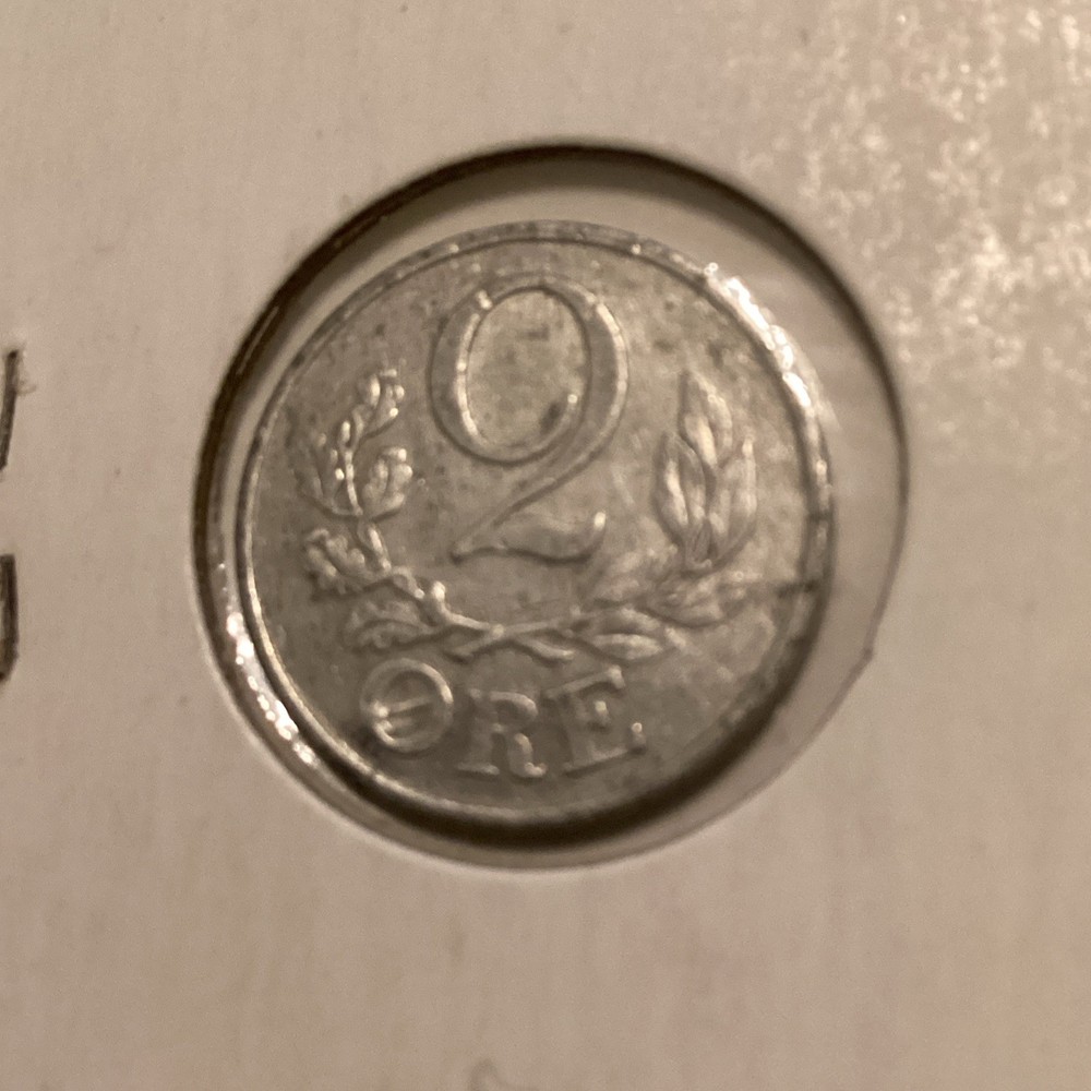 1941 Denmark 2 Ore Coin