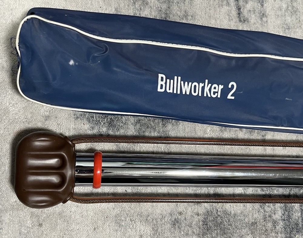 Bullworker 2 Isometric Exerciser Vintage w Case Wall Chart