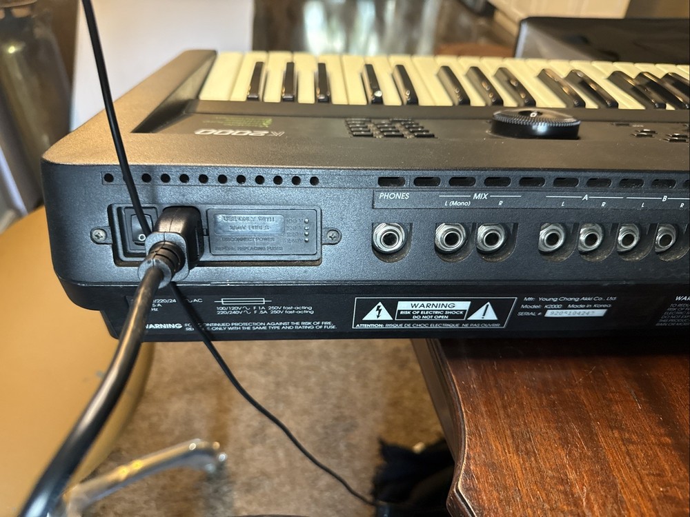 Kurzweil K2000 VAST Variable Architecture Synthesis Technology Keyboard Works