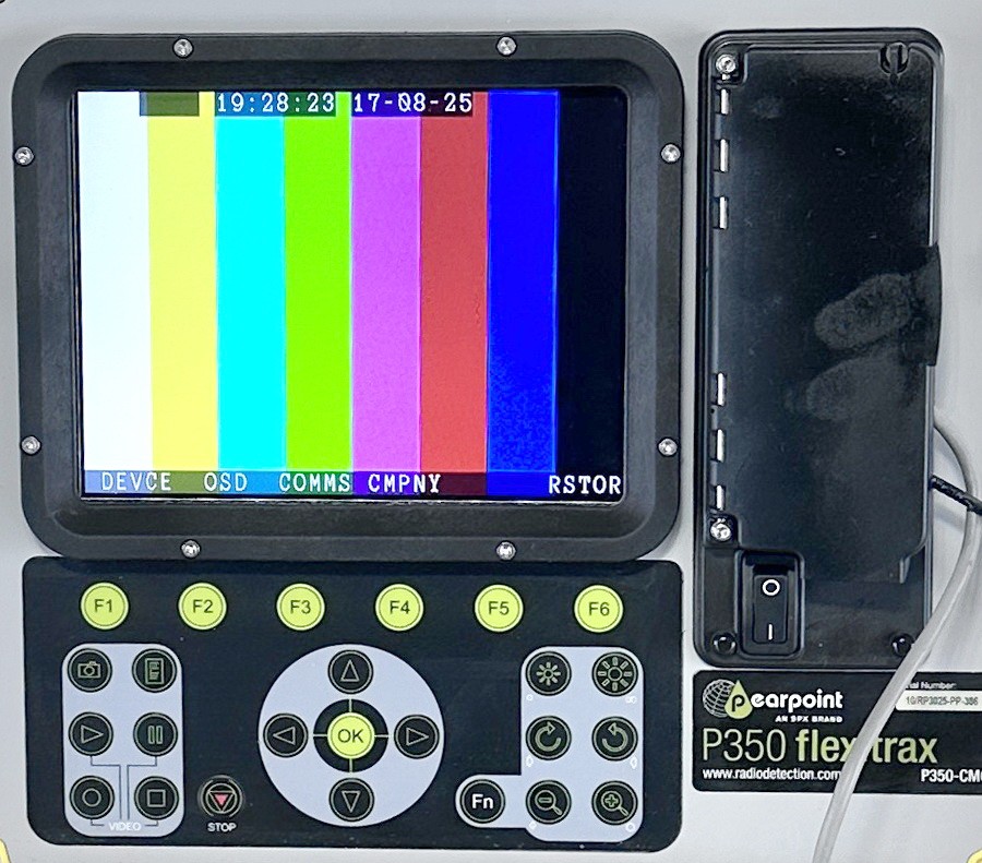 SPX Pearpoint P350 Flexitrax Crawler and Camera Controller for Sewer Drain Pipe