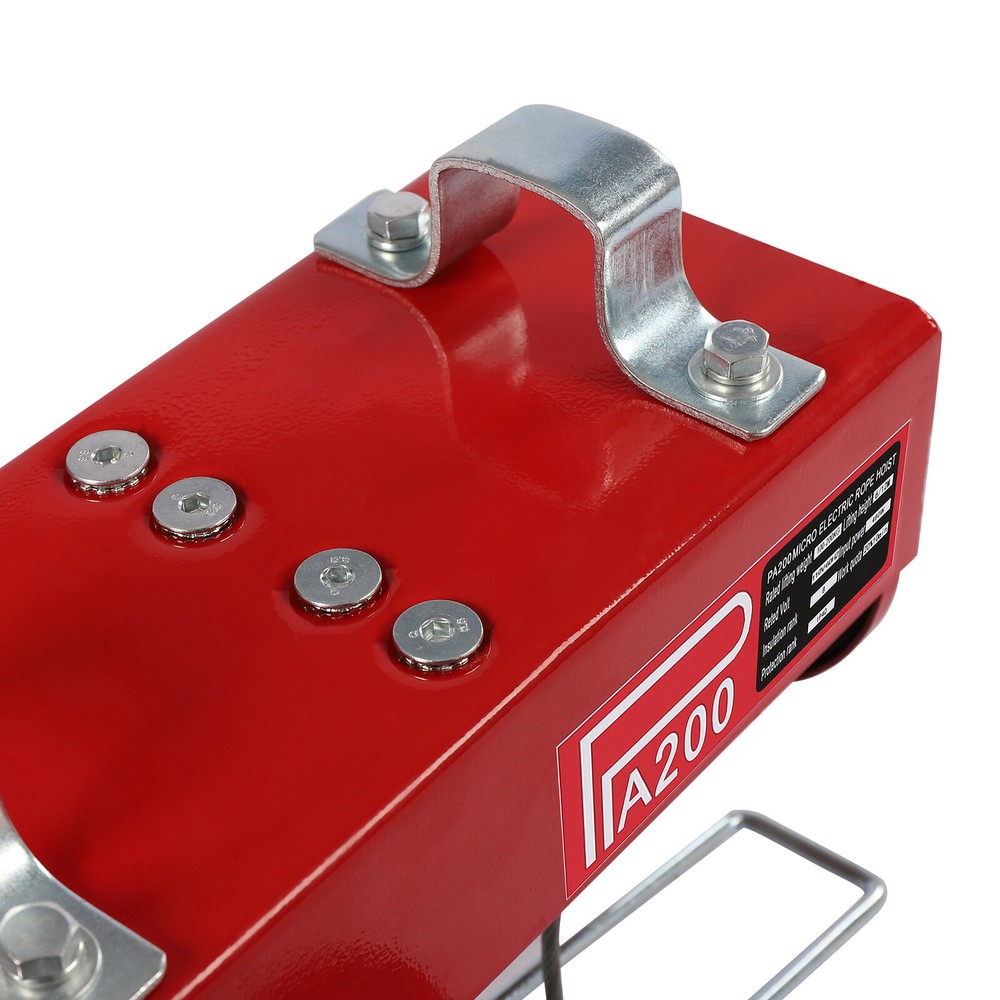 440LBS Electric Hoist Winch Engine Crane with Remote Control 110V