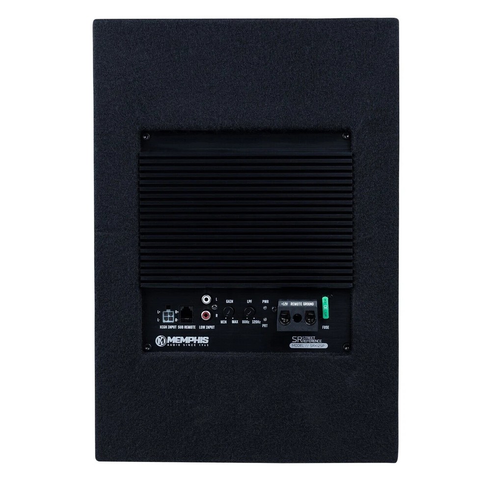 Memphis Audio SRX12SP Single 12" Sealed Enclosed Powered Subwoofer