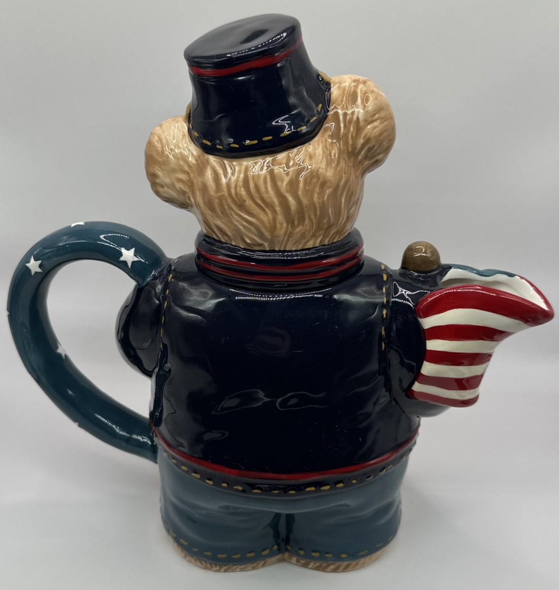 Boyds Bears Teapot Civil War Blue Union Soldier Mason