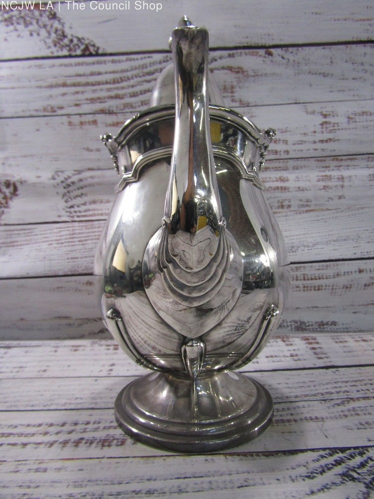 Reed & Barton Baronial Ornate Electroplated Nickel Silver Coffee Pot