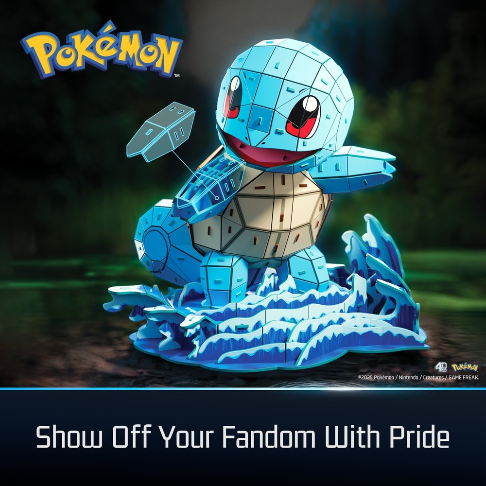 4D Build, Pokemon Squirtle 3D Model Kit