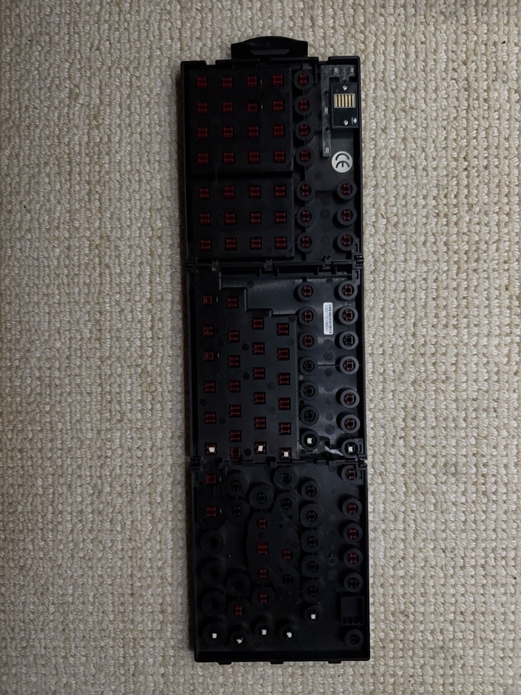 id Software DOOM 3 Custom Gaming Keyboard Red Black Plastic Video Game Accessory