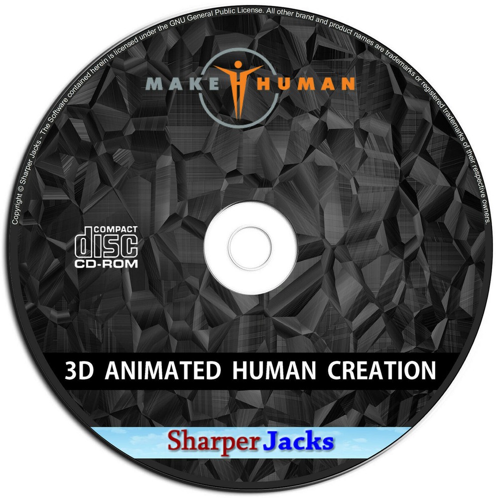 NEW & Fast Ship! MakeHuman Create 3D Realistic Animated Human Characters - Disc