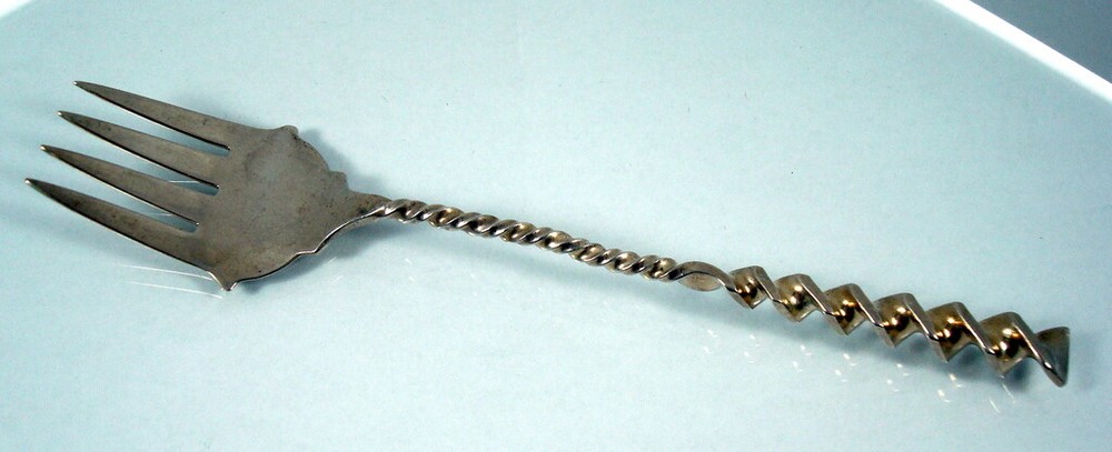 WHITING SQUARE TWIST STERLING SILVER RAMEKIN FORK