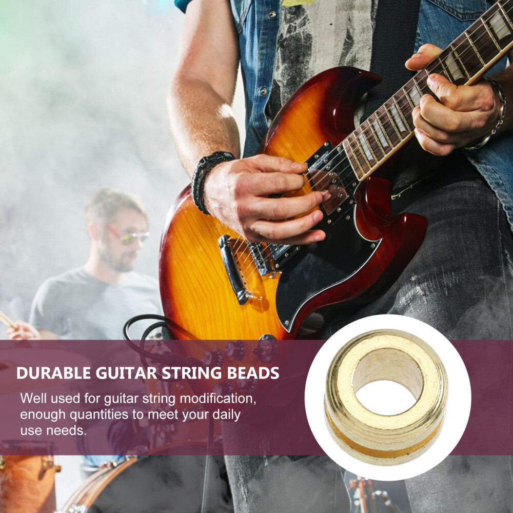 10 Pcs Guitar String Bead Ukulele String Bead Part Guitar Pegs