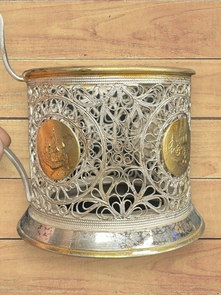 Silverplate Russian Cup Holders
