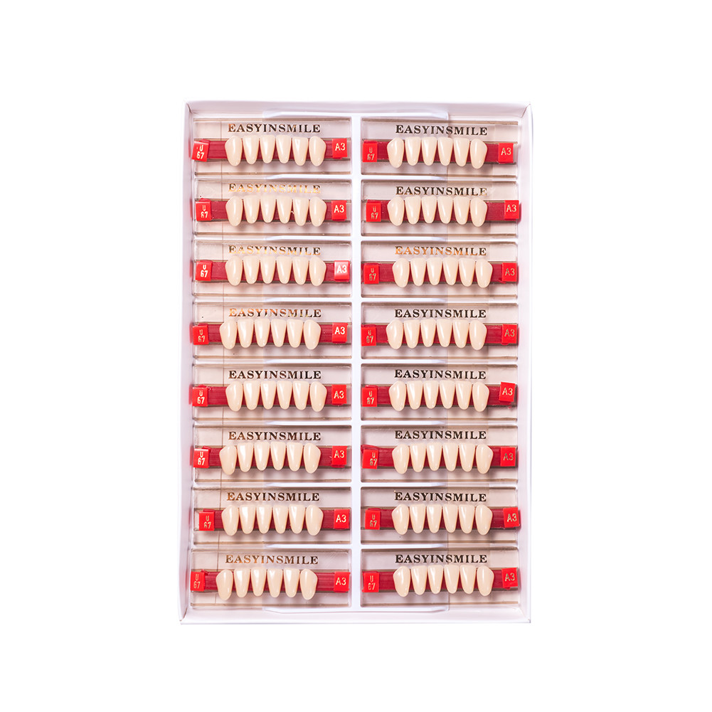 84Pc/96Pc Dental Acrylic Resin Denture Teeth Upper Lower Full Set Shade A1/A2/A3