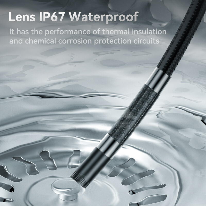 Two-Way Articulating Borescope Camera with Light Endoscope Inspection Camera USA