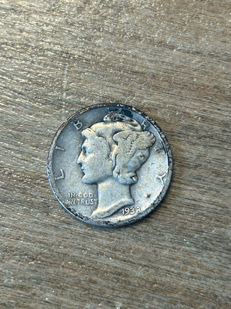 1938 Mercury Dime VG