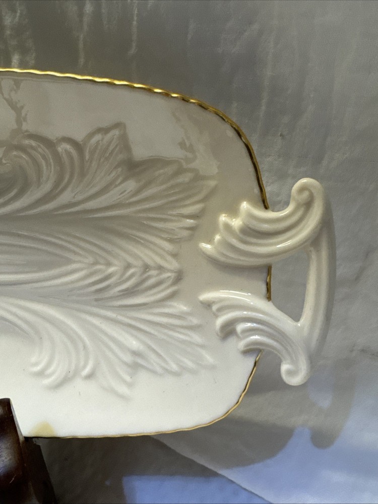 Lenox 13.5" Handled Celery Tray Gold Rim