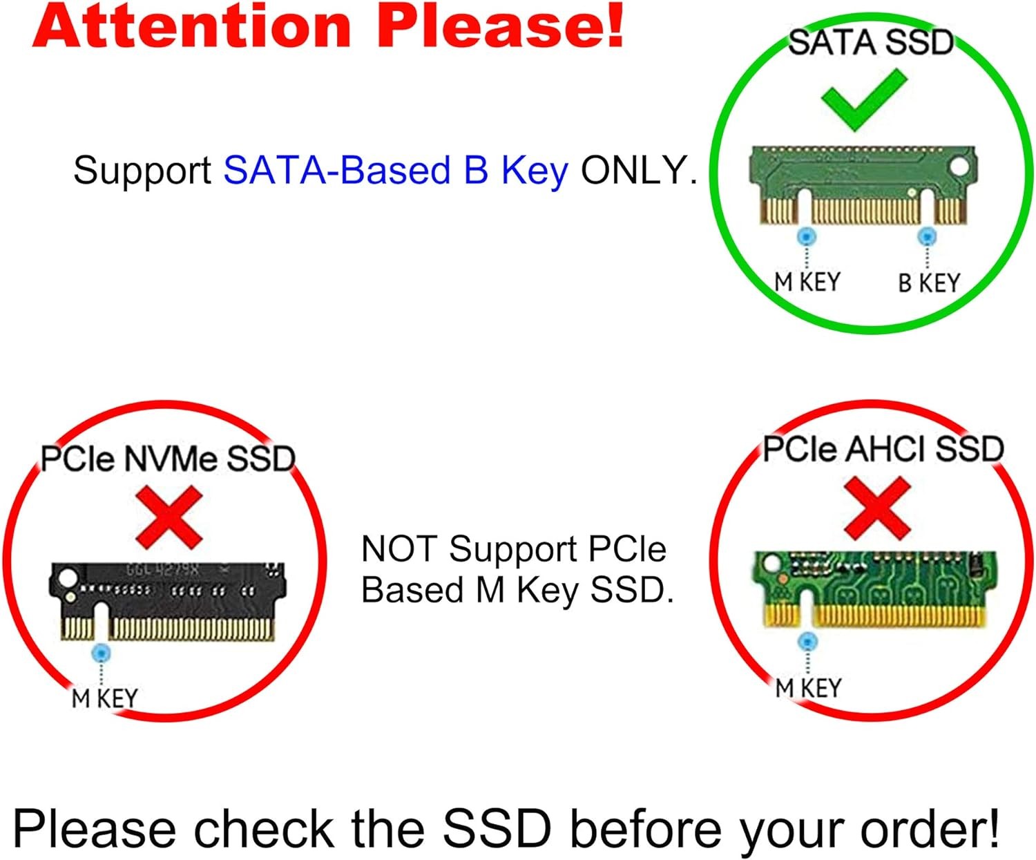External Adapter M.2/ M2 NGFF SSD to 2.5 Inch SATA Enclosure Converter Internal