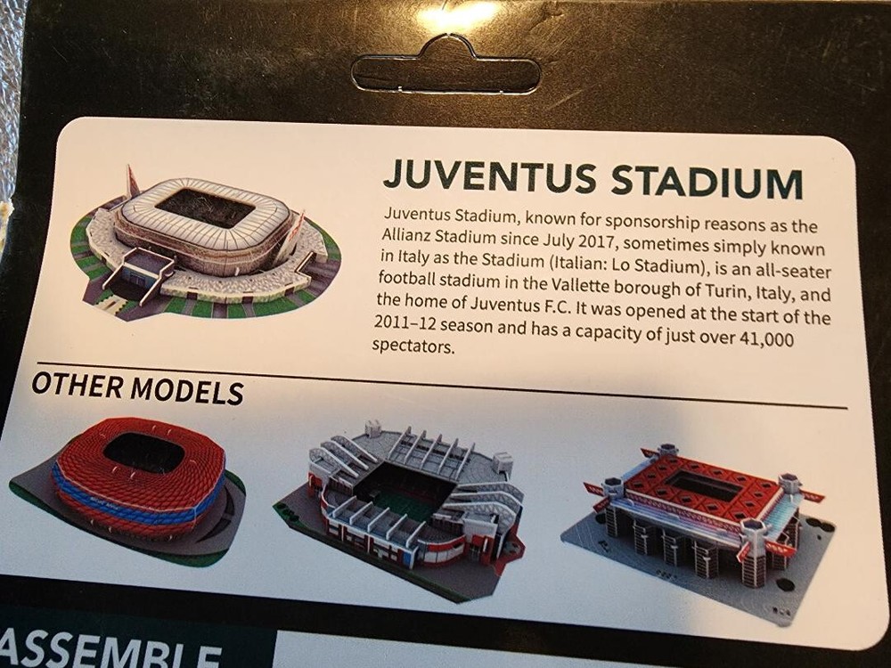 JUVENTUS STADIUM 3D PUZZLE 24 PIECES