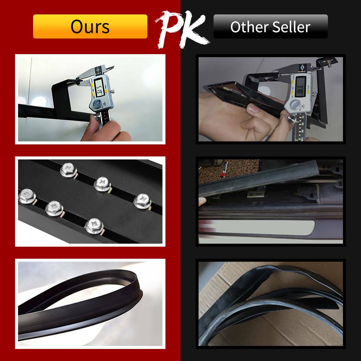 For 2016-2022 Honda Pilot 4" Running Boards Nerf Bar Side Steps Aluminum Alloy