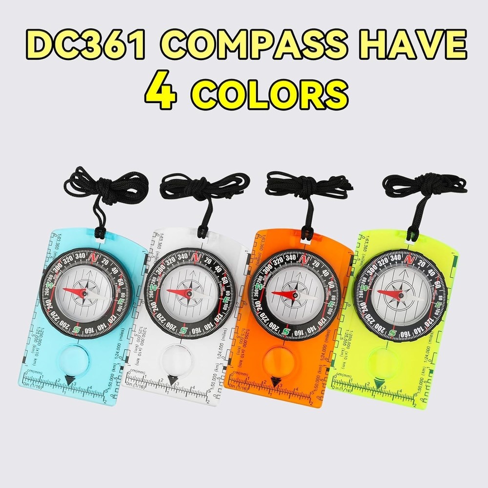 Durable Kids Hiking Compass with Magnetic Navigation - Backpacking Essential