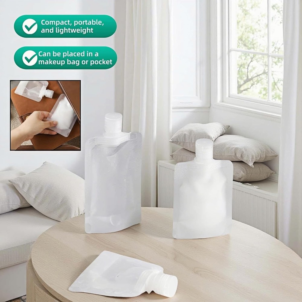 5 PCS Refillable Containers for Lotion, Shampoo, Cream