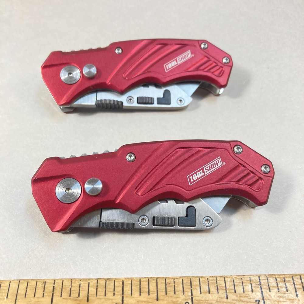 Tool Shop Folding Utility Knife Locking Adjustable