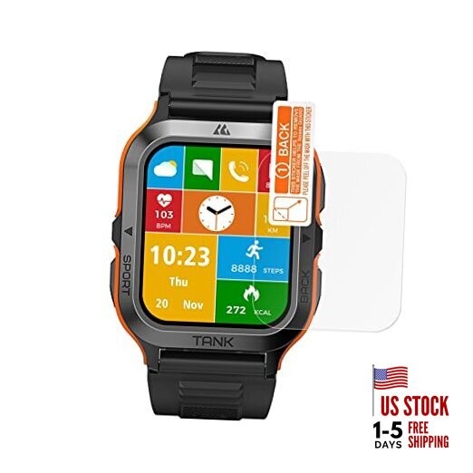 Puccy 2 Pack Screen Protector, compatible M2 5ATM Smart Watch smartwatch