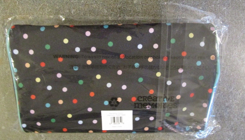 Creative Memories Rainbow Dots Memory Mate Storage - Grab & Go Storage NEW