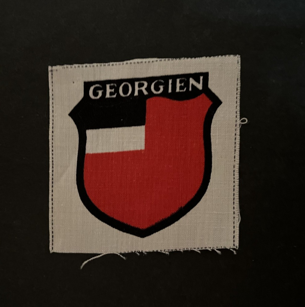 WW2 German shield sleeve patch insignia for Georgien foreign volunteers