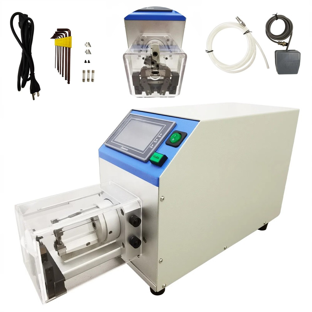 110V Semi-Automatic Wire Stripping Machine For Multi-Layer Wire Rotary Blade