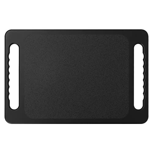 Large Rectangular Hand Mirror with Double Handle - Drop-Proof, Salon Quality, 16