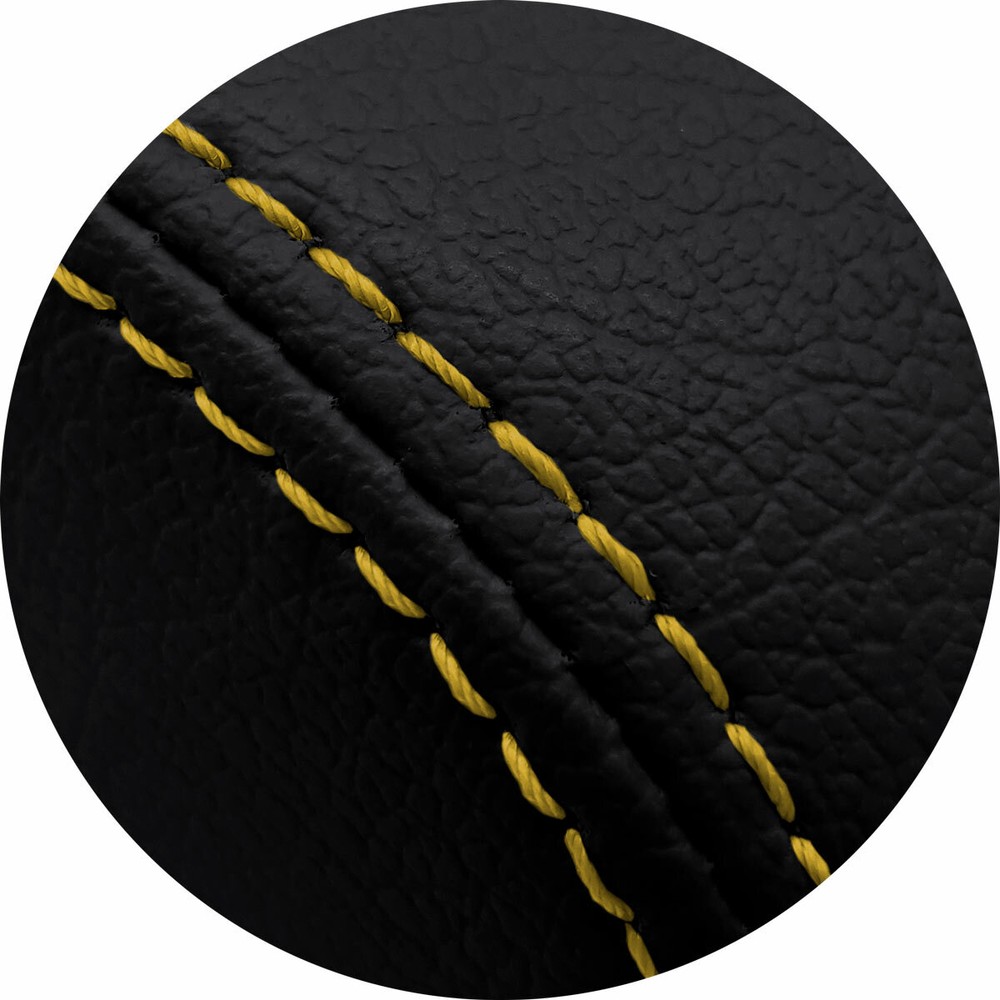 Automatic Shift Boot Cover Leather for BMW E81 E82 E87 2004-2013 Yellow Stitch