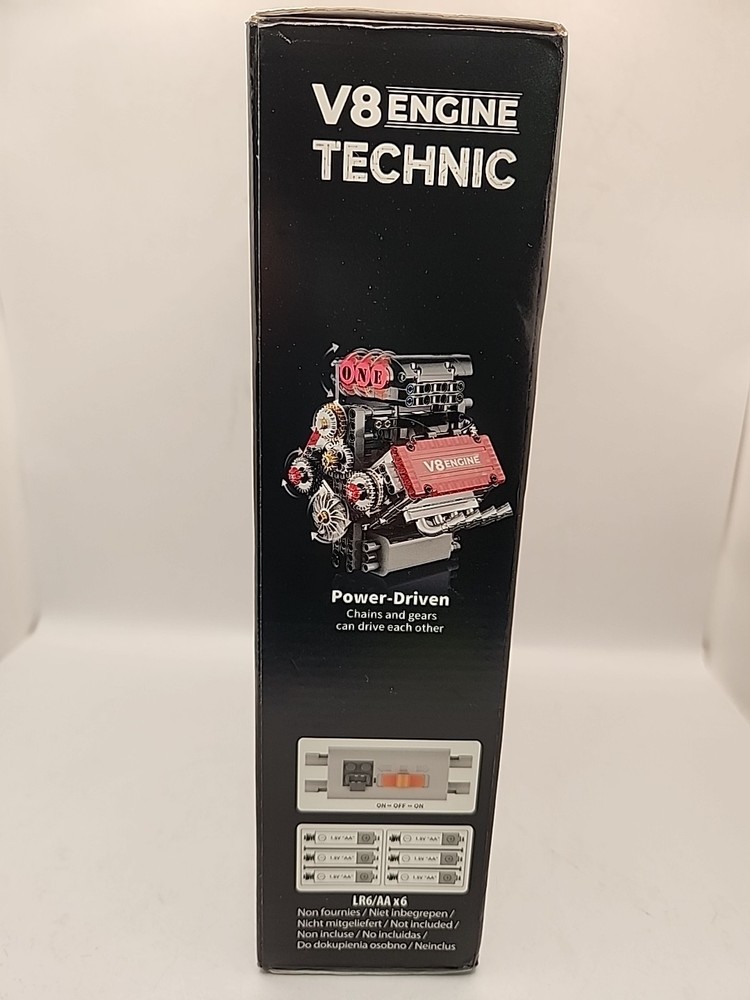 V8 Engine Building Set,V8 Engine Model kit That Run,Build Your Own STEM Mini V8