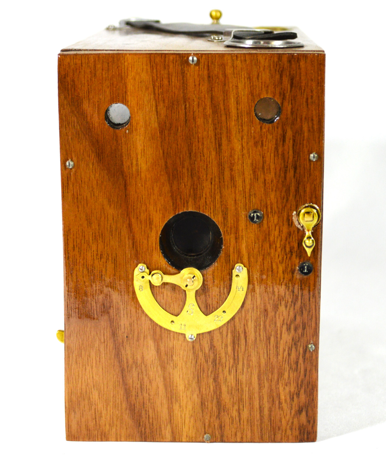 BOX CAMERA ANTIQUE 117 YR.OLD HOUGHTON KLITO (ENGLAND) CUSTOM WALNUT WOOD